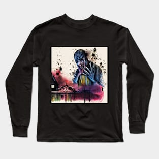 Horror in Watercolor Long Sleeve T-Shirt